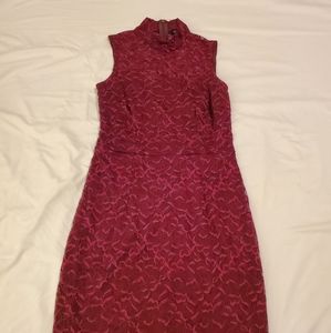 Red/Burgandy lace dress
